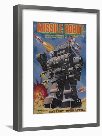 Missile Robot-null-Framed Art Print