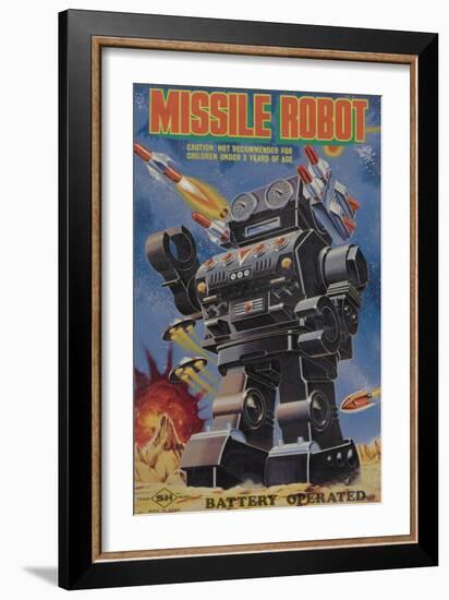 Missile Robot-null-Framed Art Print