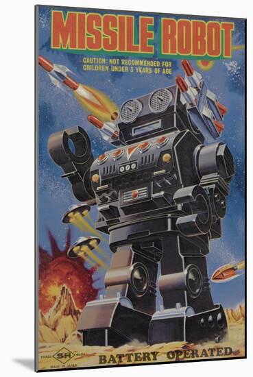 Missile Robot-null-Mounted Art Print