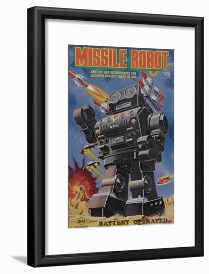 Missile Robot-null-Framed Art Print