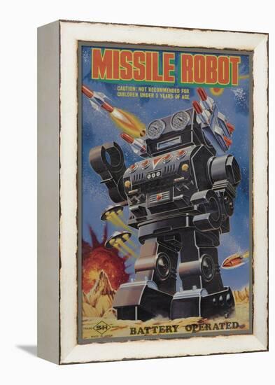 Missile Robot-null-Framed Stretched Canvas