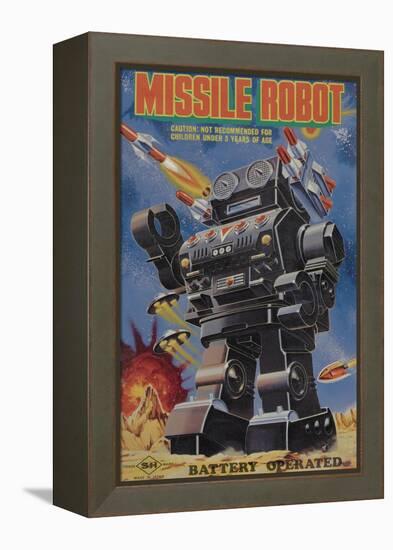 Missile Robot-null-Framed Stretched Canvas