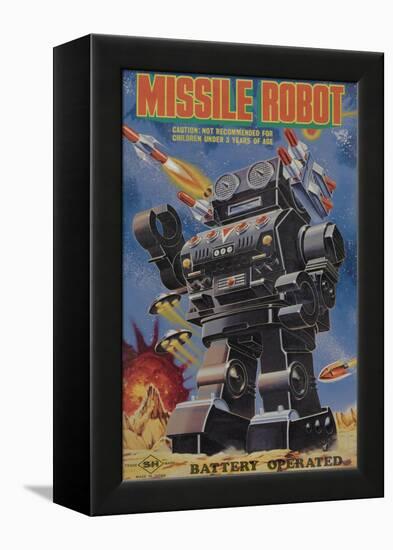 Missile Robot-null-Framed Stretched Canvas