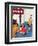 "Missing Shoe" Saturday Evening Post Cover, September 8, 1951-Jack Welch-Framed Giclee Print