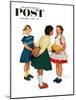 "Missing tooth" Saturday Evening Post Cover, September 7,1957-Norman Rockwell-Mounted Premium Giclee Print