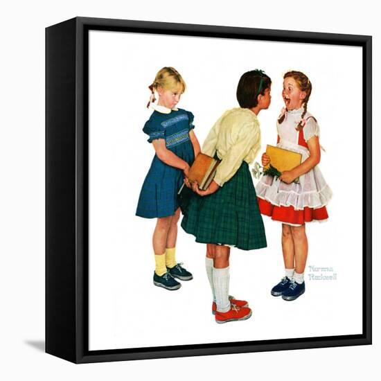 "Missing tooth", September 7,1957-Norman Rockwell-Framed Premier Image Canvas