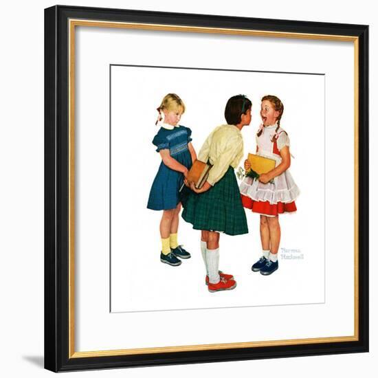 "Missing tooth", September 7,1957-Norman Rockwell-Framed Premium Giclee Print