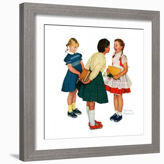 "Missing tooth", September 7,1957-Norman Rockwell-Framed Giclee Print