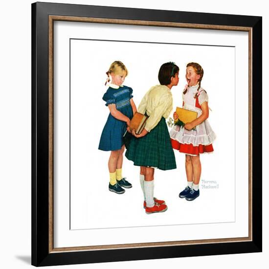 "Missing tooth", September 7,1957-Norman Rockwell-Framed Giclee Print