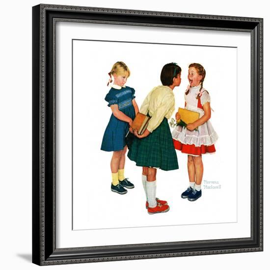 "Missing tooth", September 7,1957-Norman Rockwell-Framed Giclee Print