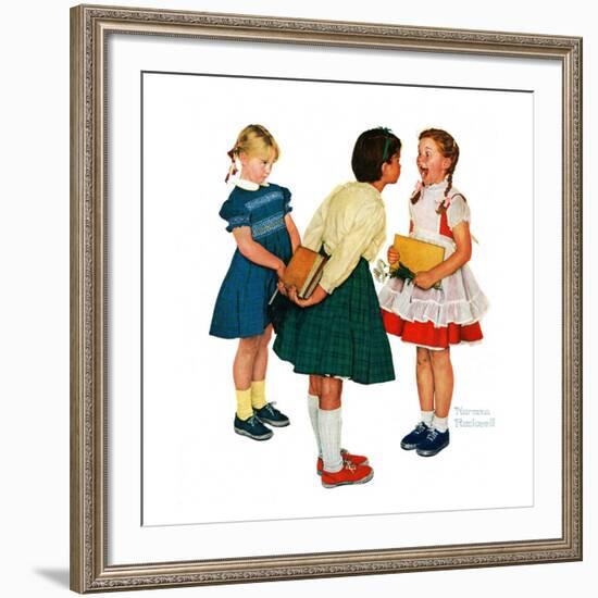 "Missing tooth", September 7,1957-Norman Rockwell-Framed Giclee Print