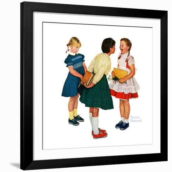 "Missing tooth", September 7,1957-Norman Rockwell-Framed Giclee Print