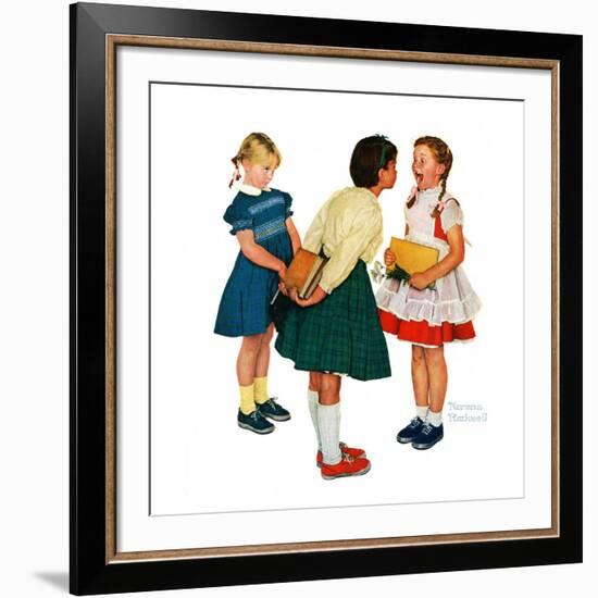 "Missing tooth", September 7,1957-Norman Rockwell-Framed Giclee Print