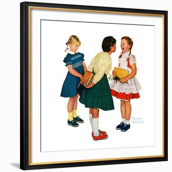 "Missing tooth", September 7,1957-Norman Rockwell-Framed Giclee Print