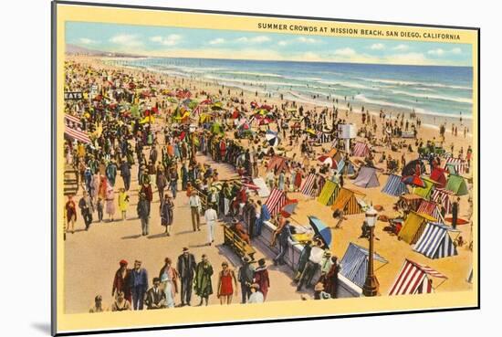 Mission Beach, San Diego, California-null-Mounted Art Print