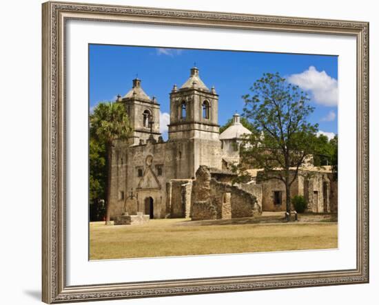 Mission Concepcion, San Antonio, Texas, United States of America, North America-Michael DeFreitas-Framed Photographic Print