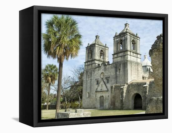 Mission Concepcion, San Antonio, Texas, USA-Ethel Davies-Framed Premier Image Canvas