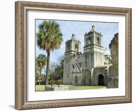 Mission Concepcion, San Antonio, Texas, USA-Ethel Davies-Framed Photographic Print