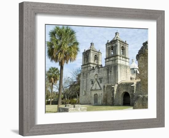 Mission Concepcion, San Antonio, Texas, USA-Ethel Davies-Framed Photographic Print