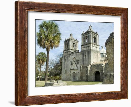 Mission Concepcion, San Antonio, Texas, USA-Ethel Davies-Framed Photographic Print