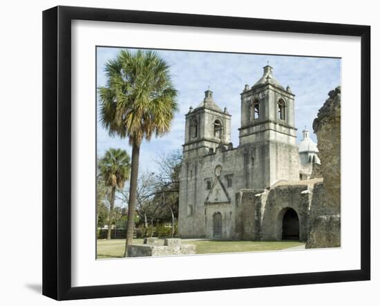 Mission Concepcion, San Antonio, Texas, USA-Ethel Davies-Framed Photographic Print