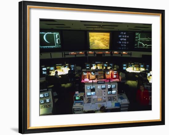 Mission Control At JPL, Pasadena, California-David Parker-Framed Photographic Print