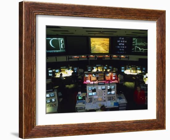 Mission Control At JPL, Pasadena, California-David Parker-Framed Photographic Print