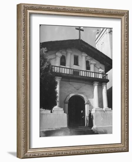 Mission Dolores Being Preserved by Clapboards-Hansel Mieth-Framed Photographic Print