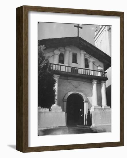 Mission Dolores Being Preserved by Clapboards-Hansel Mieth-Framed Photographic Print