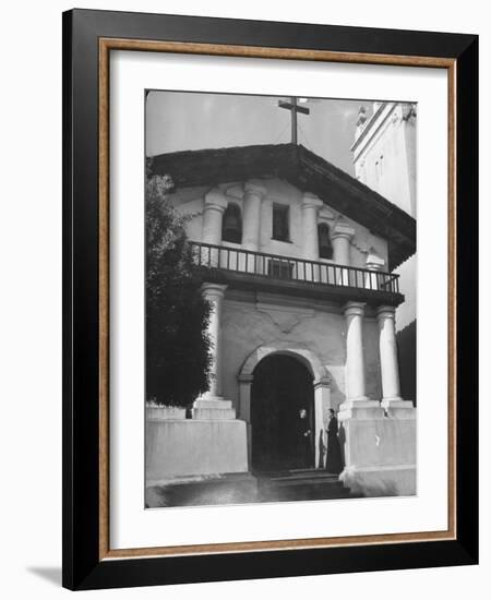 Mission Dolores Being Preserved by Clapboards-Hansel Mieth-Framed Photographic Print