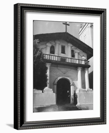 Mission Dolores Being Preserved by Clapboards-Hansel Mieth-Framed Photographic Print