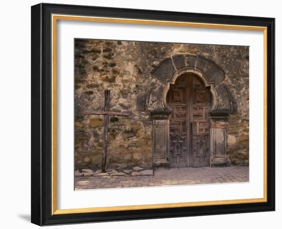 Mission Espada, San Antonio, Texas, USA-null-Framed Photographic Print