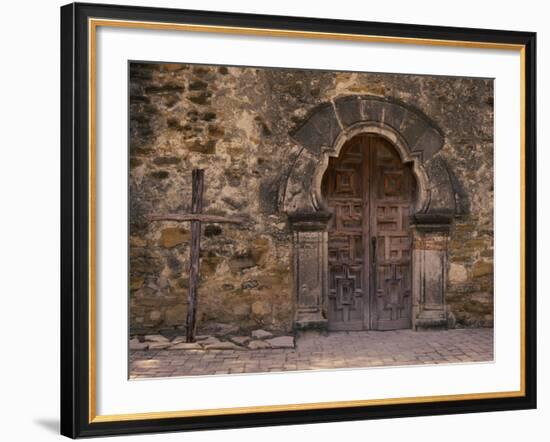 Mission Espada, San Antonio, Texas, USA-null-Framed Photographic Print