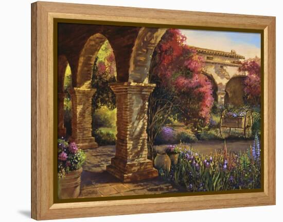 Mission Garden-Clif Hadfield-Framed Stretched Canvas