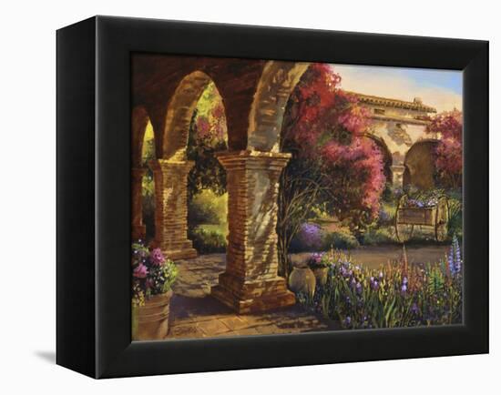 Mission Garden-Clif Hadfield-Framed Stretched Canvas
