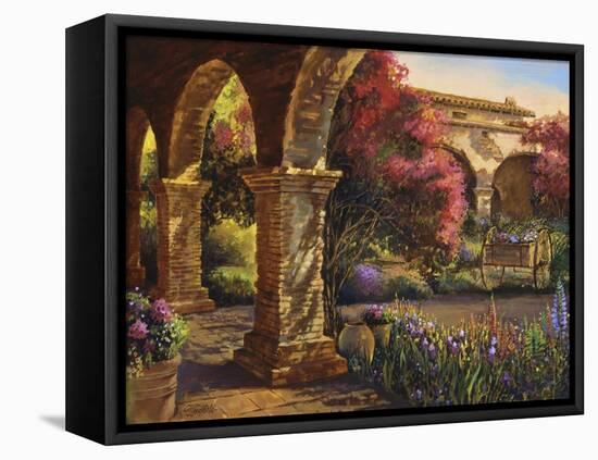 Mission Garden-Clif Hadfield-Framed Stretched Canvas