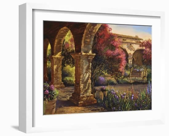 Mission Garden-Clif Hadfield-Framed Art Print