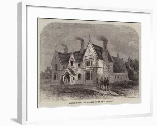 Mission-House and Soldiers' Home at Aldershott-null-Framed Giclee Print