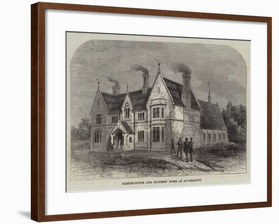 Mission-House and Soldiers' Home at Aldershott-null-Framed Giclee Print