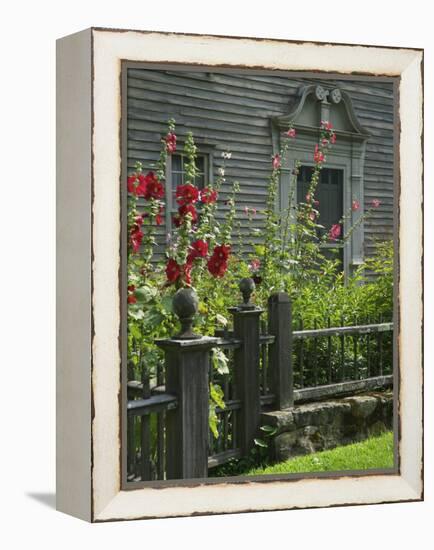 Mission House Front Door, Stockbridge, Berkshires, Massachusetts, USA-Lisa S. Engelbrecht-Framed Premier Image Canvas