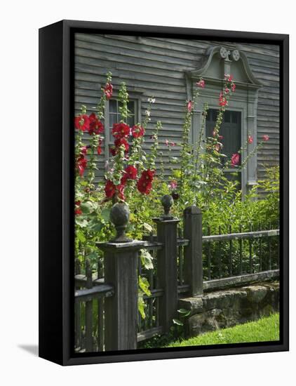 Mission House Front Door, Stockbridge, Berkshires, Massachusetts, USA-Lisa S. Engelbrecht-Framed Premier Image Canvas