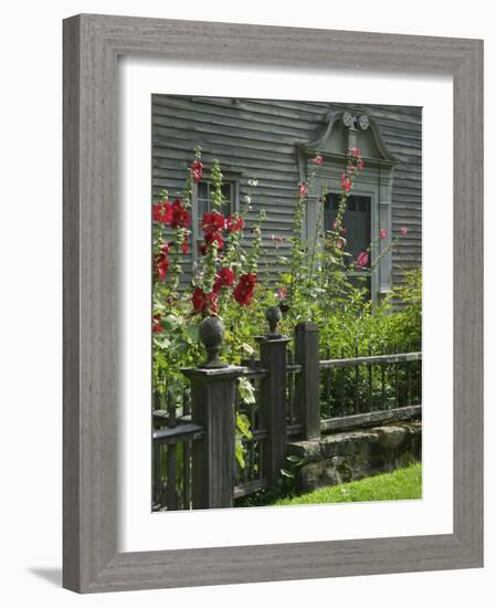 Mission House Front Door, Stockbridge, Berkshires, Massachusetts, USA-Lisa S. Engelbrecht-Framed Photographic Print