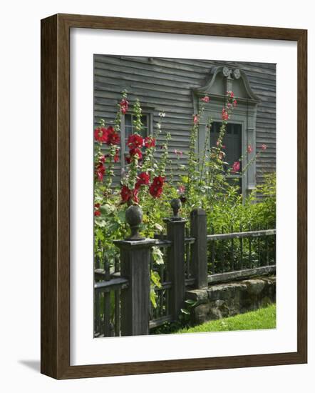 Mission House Front Door, Stockbridge, Berkshires, Massachusetts, USA-Lisa S. Engelbrecht-Framed Photographic Print