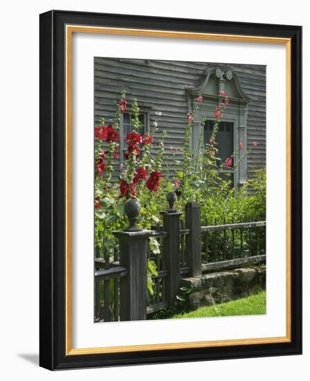 Mission House Front Door, Stockbridge, Berkshires, Massachusetts, USA-Lisa S. Engelbrecht-Framed Photographic Print