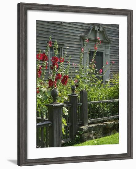 Mission House Front Door, Stockbridge, Berkshires, Massachusetts, USA-Lisa S. Engelbrecht-Framed Photographic Print