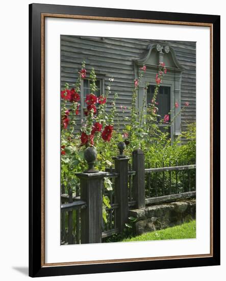 Mission House Front Door, Stockbridge, Berkshires, Massachusetts, USA-Lisa S. Engelbrecht-Framed Photographic Print