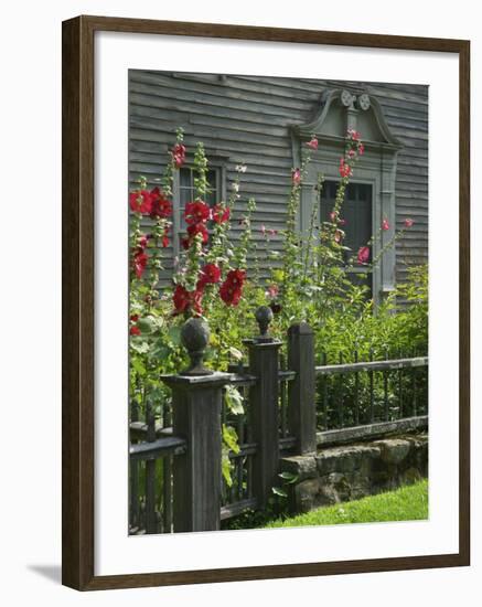 Mission House Front Door, Stockbridge, Berkshires, Massachusetts, USA-Lisa S. Engelbrecht-Framed Photographic Print