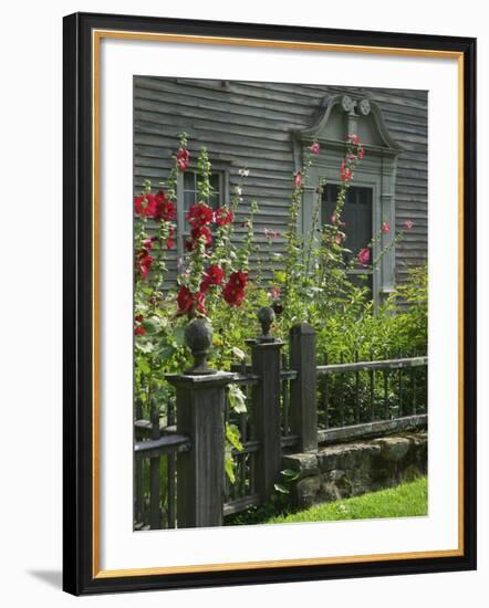 Mission House Front Door, Stockbridge, Berkshires, Massachusetts, USA-Lisa S. Engelbrecht-Framed Photographic Print