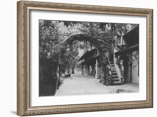 Mission Inn View at Riverside, California Photograph - Riverside, CA-Lantern Press-Framed Art Print