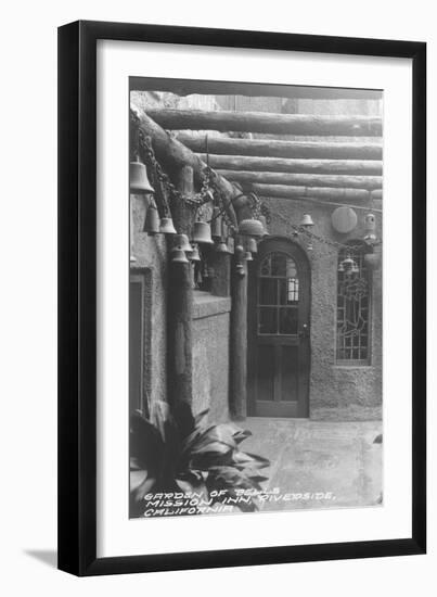 Mission Inn View Garden of Bells Riverside, CA Photograph - Riverside, CA-Lantern Press-Framed Art Print